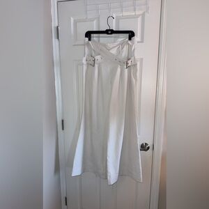 For Love And Lemons White Wide-Leg Trousers